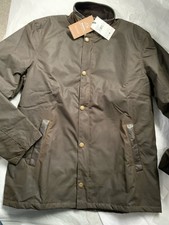 Barbour Crayton Men's Wax Jacket Size L BNWT RRP £299 Sample Design Brown