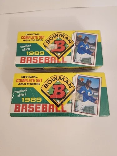 1989 Bowman Baseball Cards Complete Factory Sealed Set (1-484) Ken Griffey Jr RC