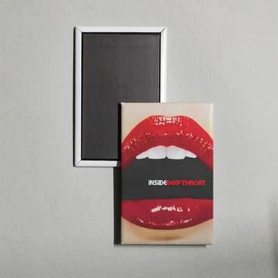 Inside Deep Throat Mini Movie Poster Fridge Locker Magnet