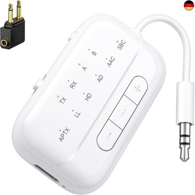 SONRU Bluetooth Transmitter 5.3 Airfly Adapter Flugzeug Gadgets, 2 in 1