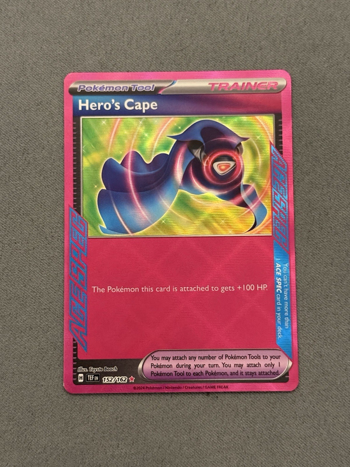 Pokémon TCG Hero’s Cape 152/162 Ace Spec - Temporal Forces NM/M