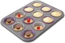 Chicago Metallic Surprise Filling Baking Non Stick 12 Cup Muffin Cupcake Pan