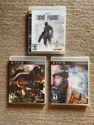 PS3 Lost Planet Trilogy 1, 2, 3 game lot (brand new, unsealed-sealed)