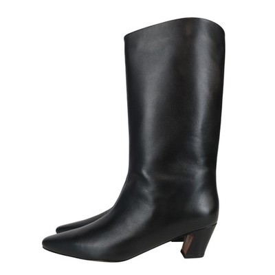 Loeffler Randall Damen Schuhe Stiefel Gr. 40 Schwarz Leder Damenstiefel Boots