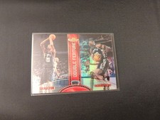 1999-00 Topps Finest - Tim Duncan/David Robinson Refractor Double Feature - Mint