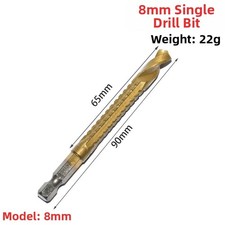 Titanium Coated HSS Drill Bits Set - 6 Sizes For Precision Efficiency New