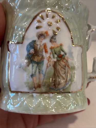 Taza de afeitar victoriana vintage de porcelana - Imagen 7 de 8