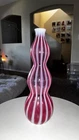 Vintage Fenton Art Glass Wine Bottle Decanter Cranberry Opalescent- No stopper