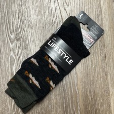 Darn Tough 6085 Charcoal Men's Spey Fly Crew Lightweight Fishing Sock Cushion