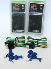 Curt 4-Way Flat Connector Kit Trailer End 48'' Lot of 2 58349