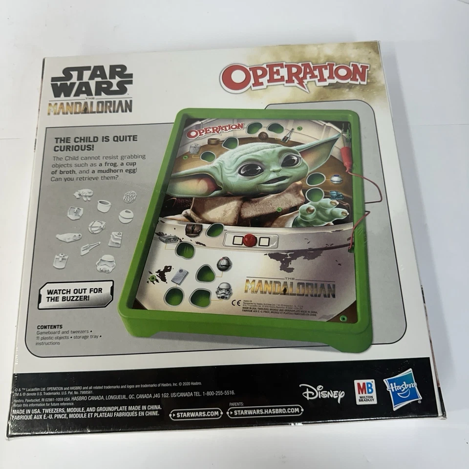 Hasbro Star Wars Operation The Mandalorian Edition Game Board - NEW - Image 2 of 4