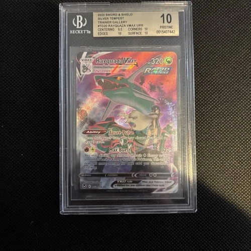 BGS PRISTINE 10 RAYQUAZA VMAX TG20/TG30 SWSH12