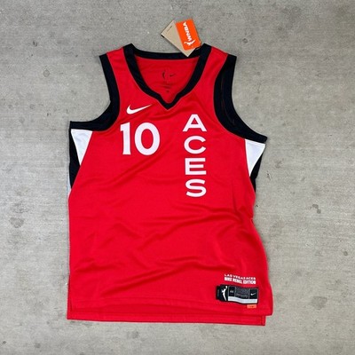 Nike Las Vegas Aces #10 Plum Red Jersey Women's Medium MSRP Rebel Edition