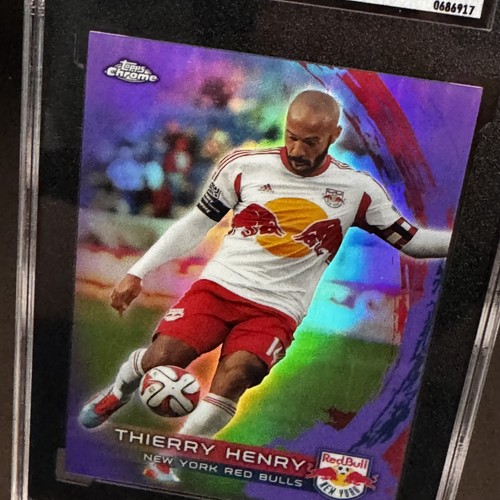 2014 Topps Chrome MLS Thierry Henry Purple Refractor SGC 9.5 New York Red Bulls - Bild 4 von 6