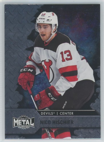 2020 Skybox Metal Universe Nico Hischier [Blue Spectrum] #100 card