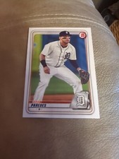 2020 Bowman Baseball Prospects Isaac Paredes Detroit Tigers base card #BP-120