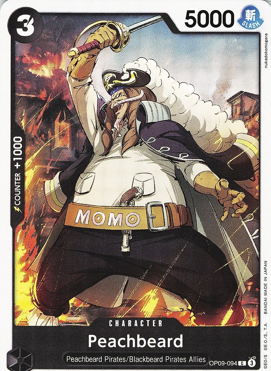 One Piece Emperors in the New World Peachbeard Card OP09-094 | eBay