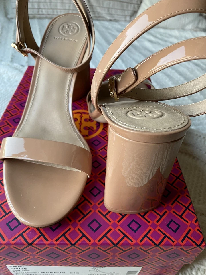 Sandalia de cuero para paciente Tory Burch Foto 3 de 4