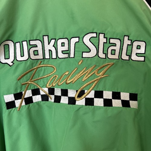 Vintage Quaker State Racing Jacke Herren Größe Large Oversized Full Zip NASCAR - Bild 7 von 8