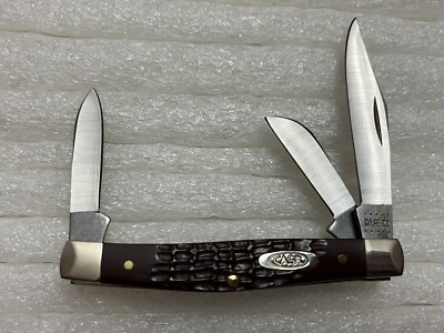 Case XX Brown Medium Stockman Pocket Knife ~ Squared Bolsters