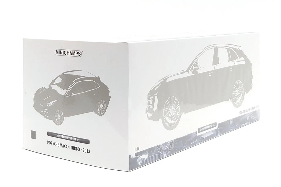 Minichamps 1:18 Porsche Macan Turbo in Agate Grey Metallic - Image 2 of 4
