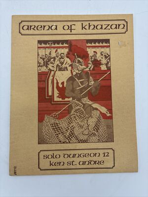 Arena Of Khazan Solo Dungeon 12 Ken St. Andre 1980 #8112 - Flying Buffalo