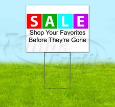 SALE SHOP YOUR FAVORITES 18x24 Yard Sign Corrugated Plastic Bandit Lawn Business