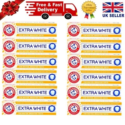 Arm & Hammer Extra White Baking Soda Toothpaste 125g - Pack of 12
