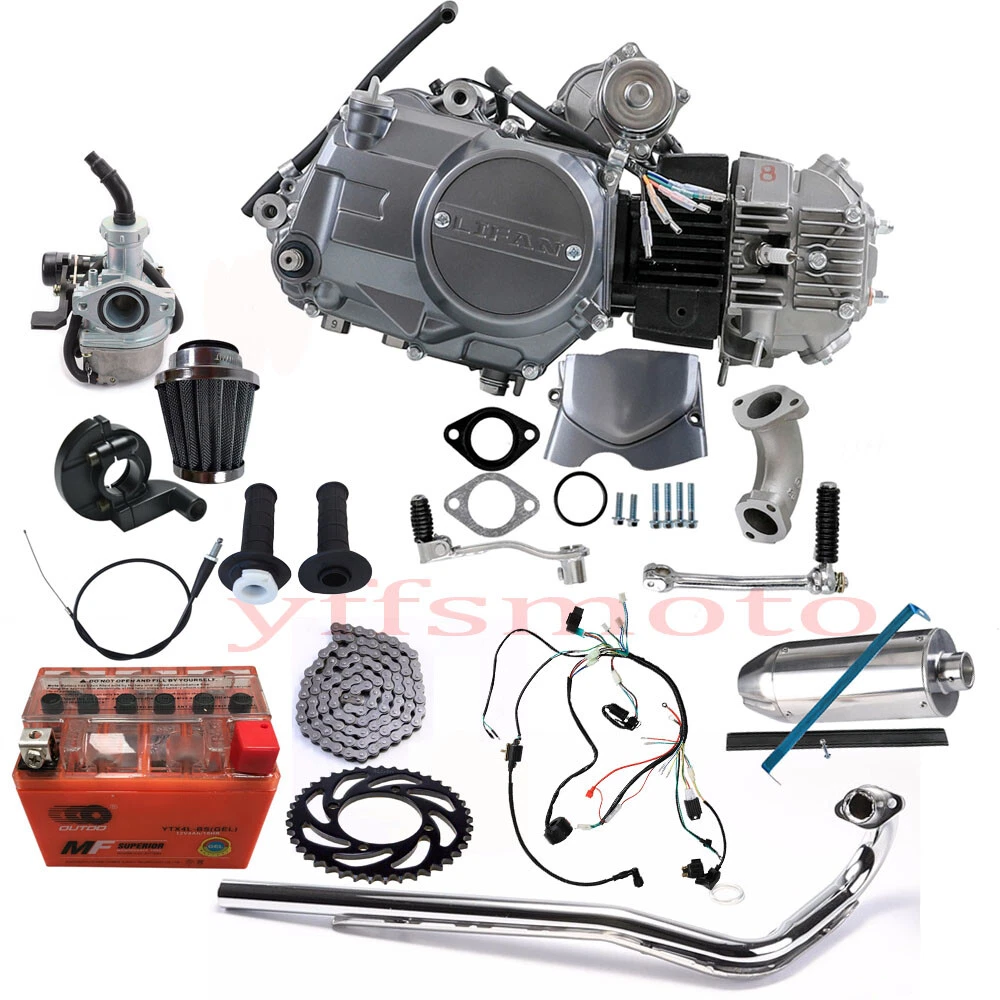 Motor 125ccm Lifan elektrischer Anlasser IP52FMI, Motor 107cc, 110cc,  125cc, Ersatzteile Dirt Bike 