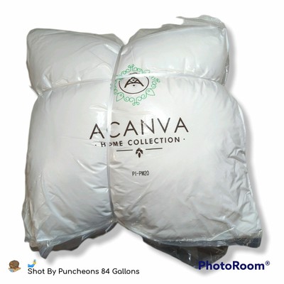 ACANVA 4-Pack Throw Pillow Inserts Hypoallergenic Couch Stuffer Sham Fillers 20''