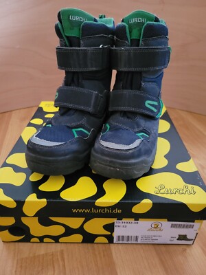 Lurchi Jungen Winterstiefel Gr.32 Blau/Grün