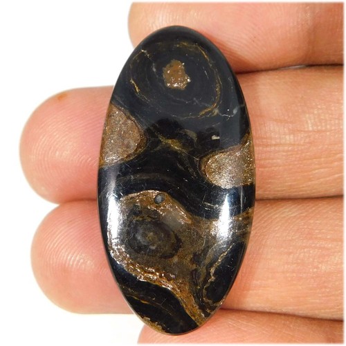 Cabochon 20mm oeil de tigre naturel pour création de bijoux fantaisie