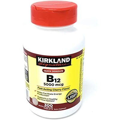 Kirkland Signature Quick Dissolve B-12 5000 mcg., 300 Tablets