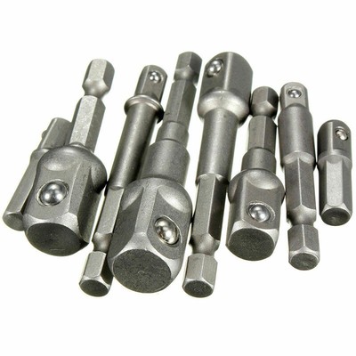 Set Di 8 Adattatori Per Chiavi A Bussola - Da 1/4” A 1/4”, 3/8”, 1/2” - Per Trapani E Avvitatori A Batteria - Foto 12