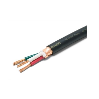 SAEC AC-6000 PC-Triple C Power Cable 3-core Shield Structure 3.28ft to 32.80ft