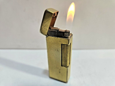 Working Vintage DUNHILL Rollagas Lighter Gold Tone  SWISS MADE,    6871/37