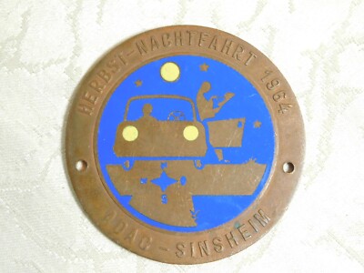Car Badge ADAC Autumn Drive 1964! ADAC Sinsheim!