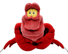 Sebastian Crab Plush Little Mermaid 20" x 24" Plush Disney Mattel Jumbo Large
