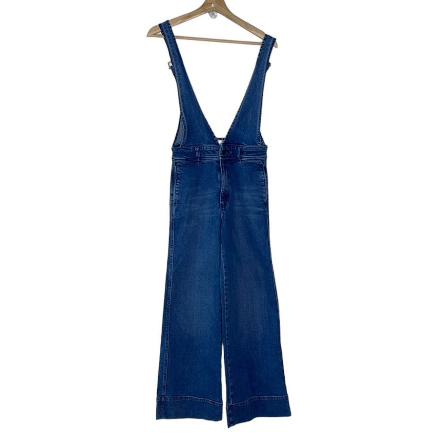 FREE PEOPLE DENIM OVERALL SIZE 0 - image 1