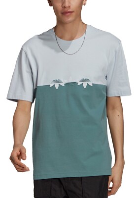 Adidas Originals Adicolor Sliced Multi-Trefoil T-Shirt BNWT FAST FREE SHIPPING