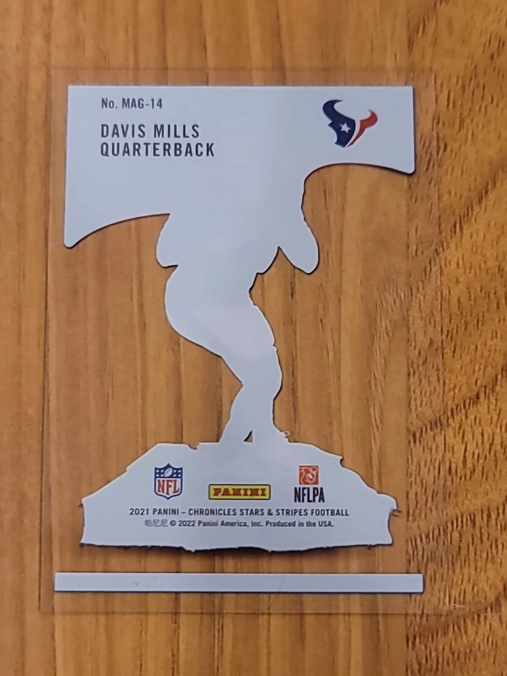 2021 Panini Chronicles Stars & Stripes ~ DAVIS MILLS MAGNITUDE ROOKIE #MAG-14 RC - Image 4 of 4