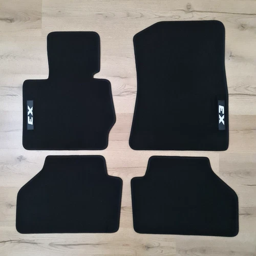 For BMW X3 2010-2017 4PCS Car Floor Mats Velour Carpets Black Waterproof