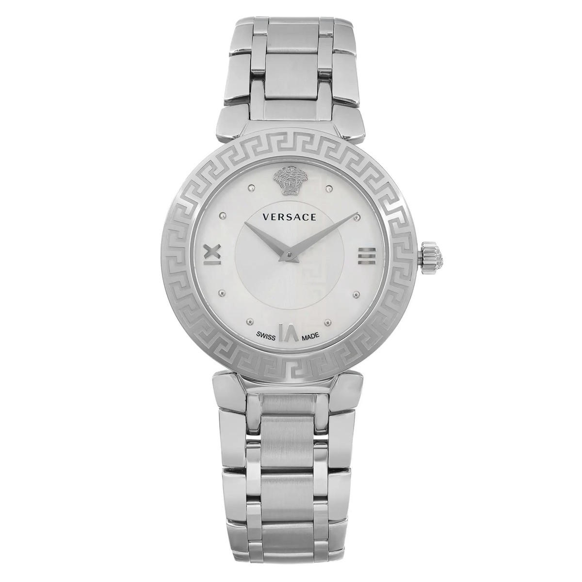 Versace White Ladies Watch Versace Greca Glass Quartz White Mother of Pearl Dial Ladies  main image 4