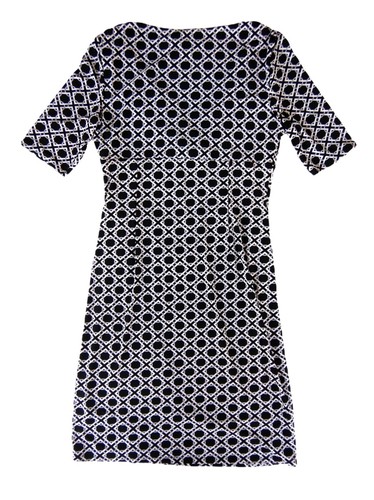 Ralph Lauren Women's New Designer Black White Pattern Dress - Size 12 - Picture 9 of 13