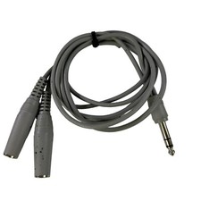 3ft Headphone Audio Cable 1/4" TRS to Dual 1/4" Female Connectors