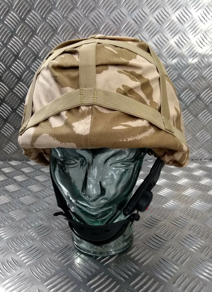 Originale British Army Cadetto Mk7 Stile Completamente Regolabile Casco Con Camo - Immagine 4 di 4