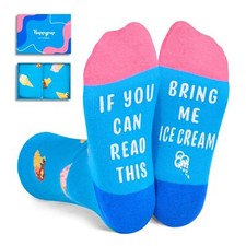Kids Socks 4-6 Years - Funny Socks for Boys Girls Ice Cream Gifts Ice Cream S...
