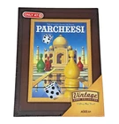 Parcheesi Vintage Game Collection Sealed Wooden Bookshelf Hasbro Milton Bradley