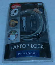 Protocol Secure Laptop Cable Selectable Combination Lock Anti-Theft - Brand New 