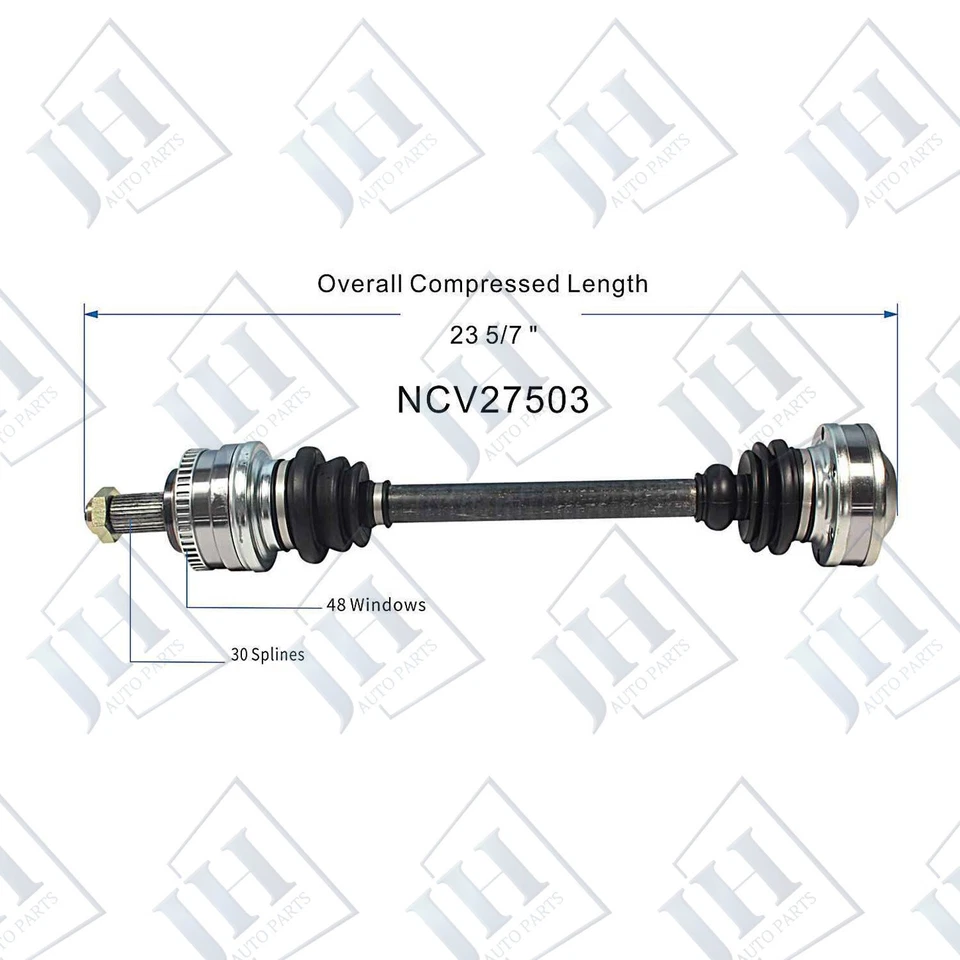 Juego de ejes de eje trasero OE par CV para BMW M3 L6 1995 96 97 98 99 3,0 L 3,2 L TRACCIÓN TRASERA Foto 2 de 4